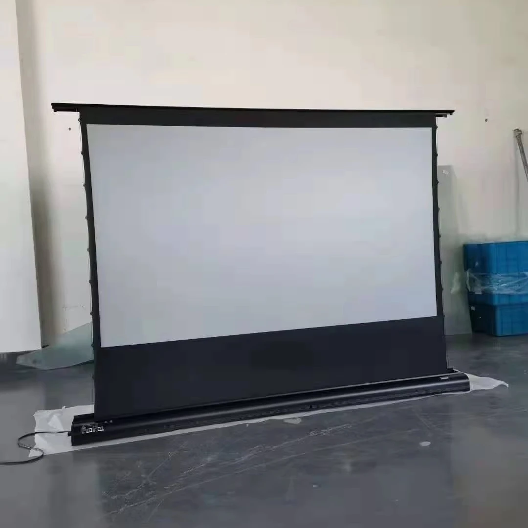 

TELON ALR Projection Screen For 4K Laser Ultra Short Throw Projectors Motorized Floor Rising Projection Screen