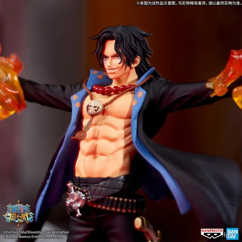 Bandai banprest original novo genuíno sem abrir uma peça dxf dracule mihawk portgas d ace macaco d luffy decoração presente