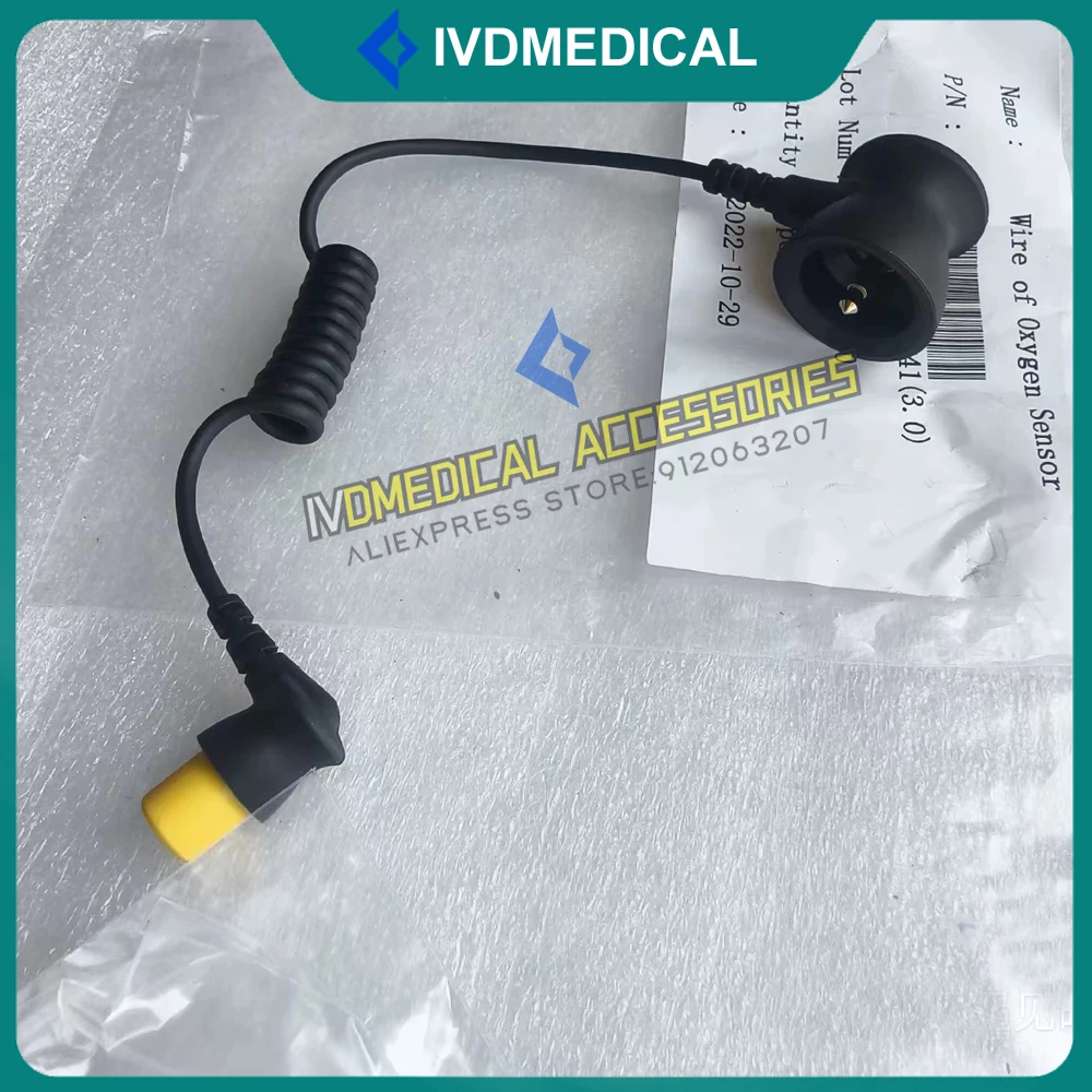 Original New Mindray WATO EX-20 EX-20VET EX-25 EX-30 EX-35 EX-55 EX-65 Oxygen Battery Cable Wire of Oxygen Senser 0601-20-78941