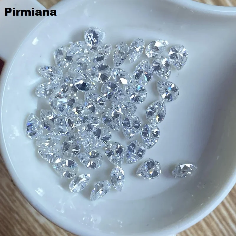 

Pirmiana Wholesale 1.0ct Popular Small Sizes Pear Shape D VVS1 Moissanite Loose Stone for Jewelry Making