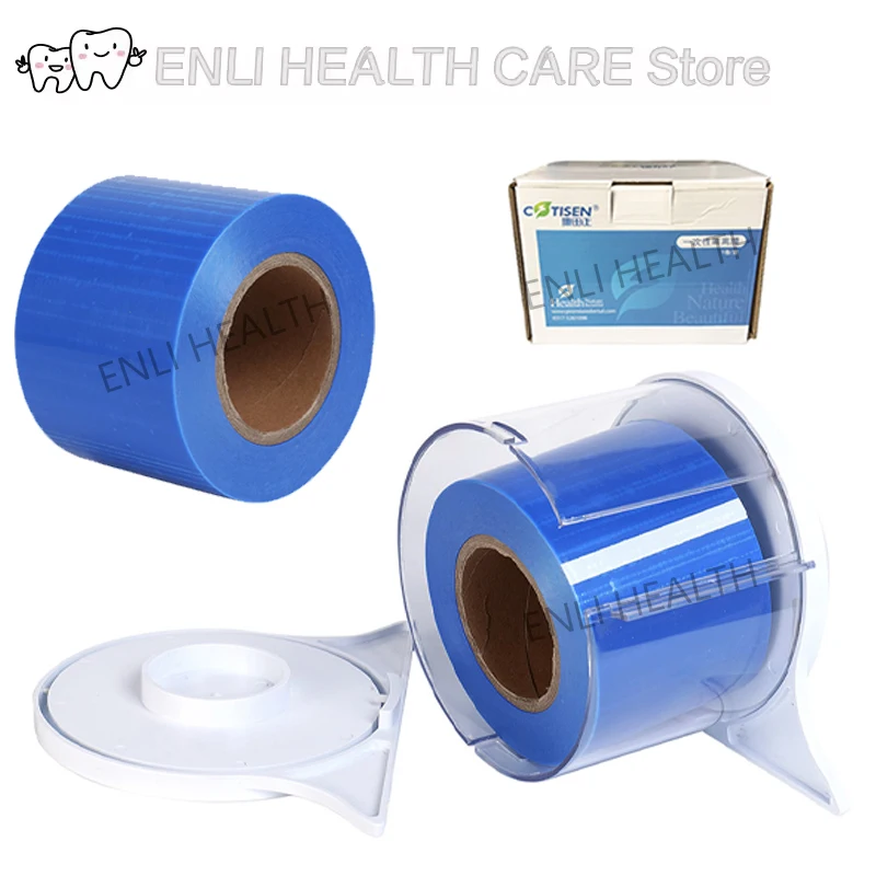 

1200 листов одноразовой защитной пленки для стоматологии и диспенсер для изоляционной мембранной пленки, стоматологические материалы