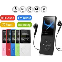 Portable MP3 Player USB Charging Record Digital Display Screen Media Lossless Pocket Sport Music Play with Micrphone For Running
