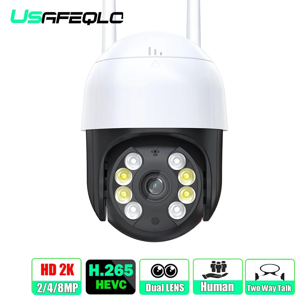 

Wifi PTZ IP Camera 8MP 4MP AI Auto Tracking Wireless Camera Outdoor IR Video Home Security Camera iCSee Alex