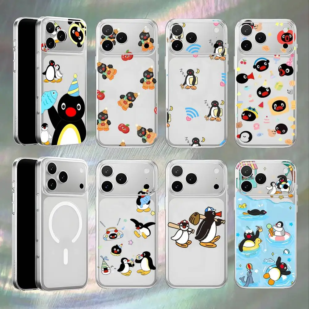 

Funny Cartoon cute capybara Magnetic Wireless Charging Transparent White Phone Case For iPhone 17,16,15,14,13,12,11,Pro,Max,Plus