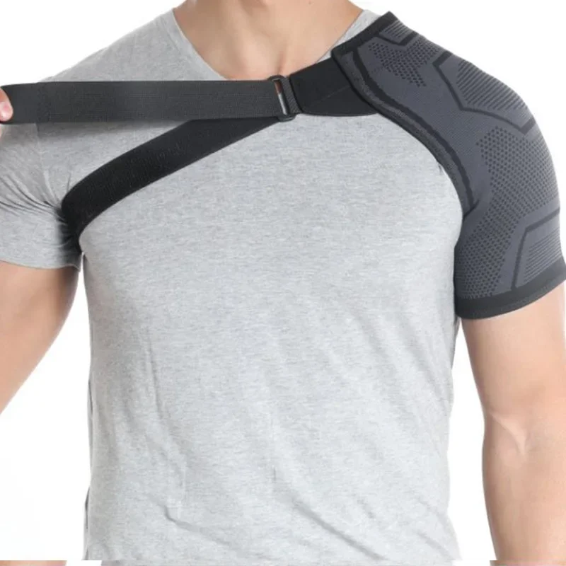 Adjustable Compression Shoulder Support Brace Strap Wrap Belt for Shoulder Pain Relief Torn Rotator Cuff Dislocation Men Women