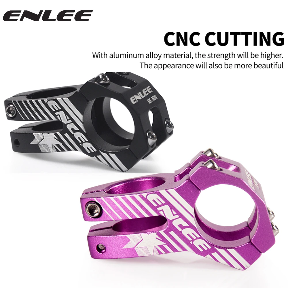 ENLEE MTB Stem 31.8x45mm High-Strength Short Handlebar Stem Aluminum Alloy Bicycle Bridge Racing Downhill Bike / Road Bike Stem