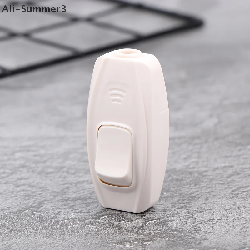 2 قطعة الأبيض مضمنة تشغيل/إيقاف مفتاح بـزر دفع Led أضواء على الانترنت منتصف الاتجاه التحكم التبديل أسلاك الكابينة أباجورة مفتاح الطاقة 10A 250 فولت #5