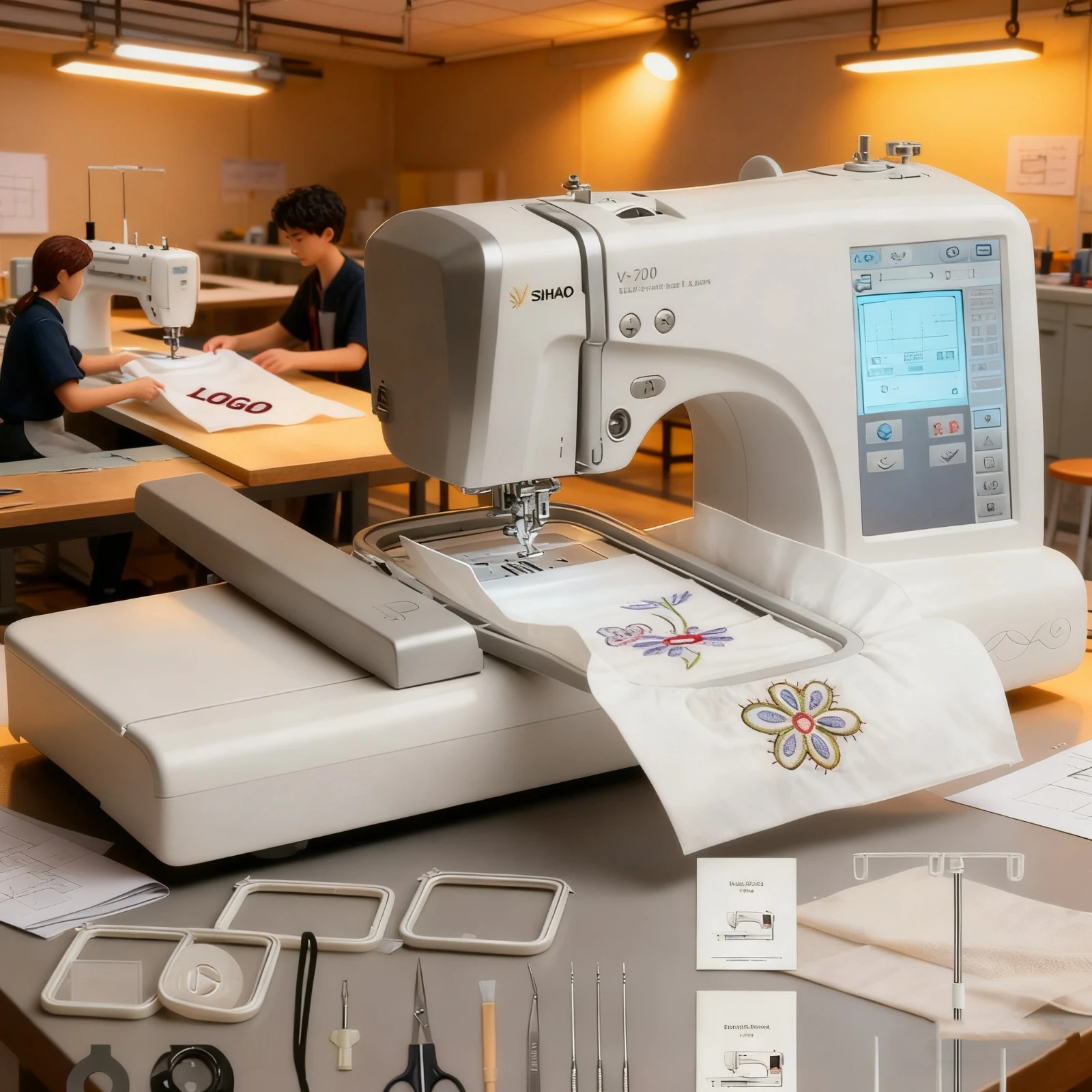 

Компьютеризированная автоматическая вышивальная машина MRSV700 — сенсорный экран для домашнего бизнеса, коммерческого использования