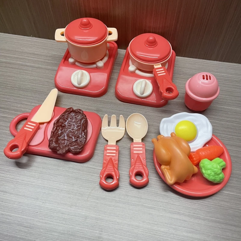 15PCS Children Pretend Simulated Kitchen Toys Cookware Toys Fruit and Vegetable Children\'s Toy Girl Boy Kitchen Food Set