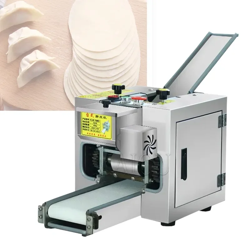 

110V220V Imitation Handwork Dumpling Wrapper Machine Automatic Commercial Stainless Steel Noodle Press Dough Rolling Pasta Maker