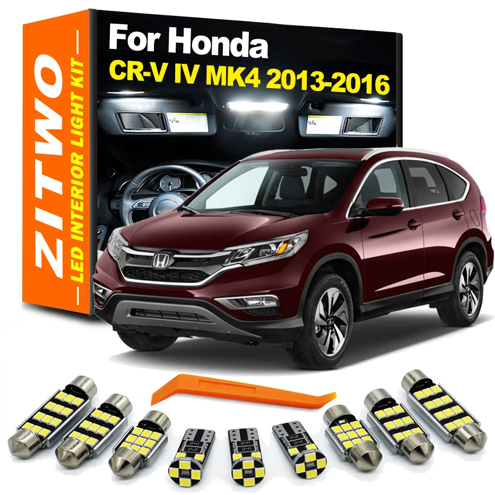 

Оформление интерьера автомобиля, 14 шт., подсветка номерного знака для Honda CRV, CR-V IV MK4 4 2013 2014 2015 2016, купольная лампа для чтения карты