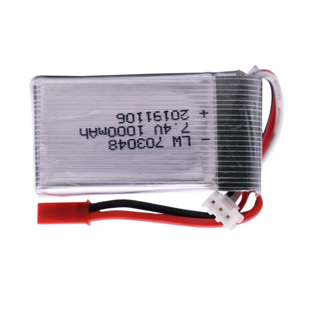 703048 7.4V 1000mah 2S Lipo Battery JST/SM/T/EL-2P Plug For MJXRC X600 U829A U829X X600 F46 X601H JXD391 FT007 RC toys accessory