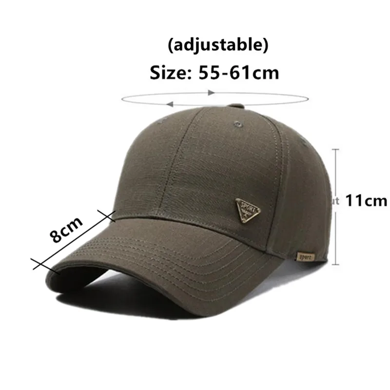 Spring Cotton Baseball Caps For Men Snapback Cap Classics Hardtop Camping Party Hats Male bone Sunscreen Fishing Hat Sports Cap