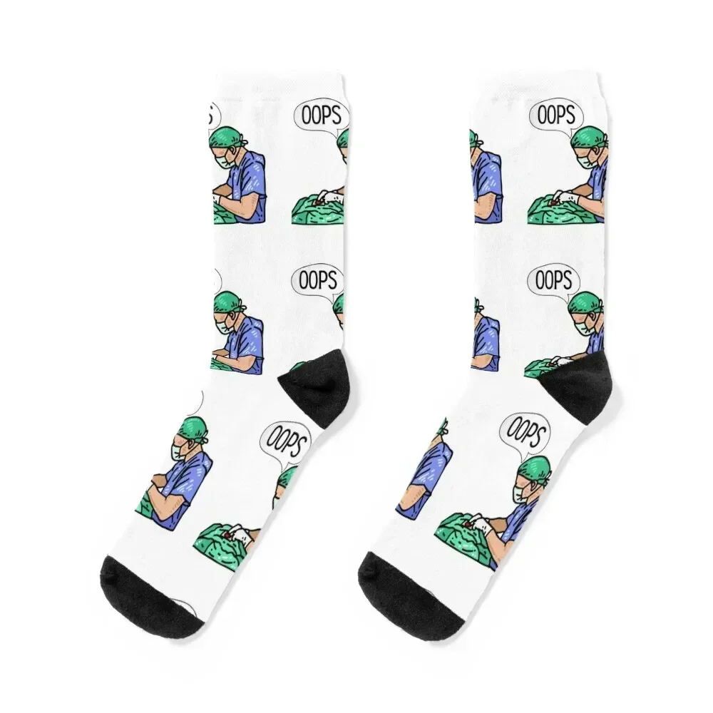 Swearing surgeon Socks hiking sheer anime christmas gift Socks For Man Women's