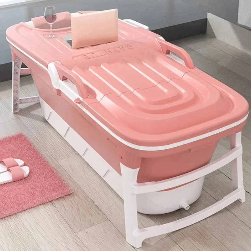 

For Folding Bathtubs High Temperature Resistant Household Bath Barrel Thickened Large Thermal Insulation Bath Tub