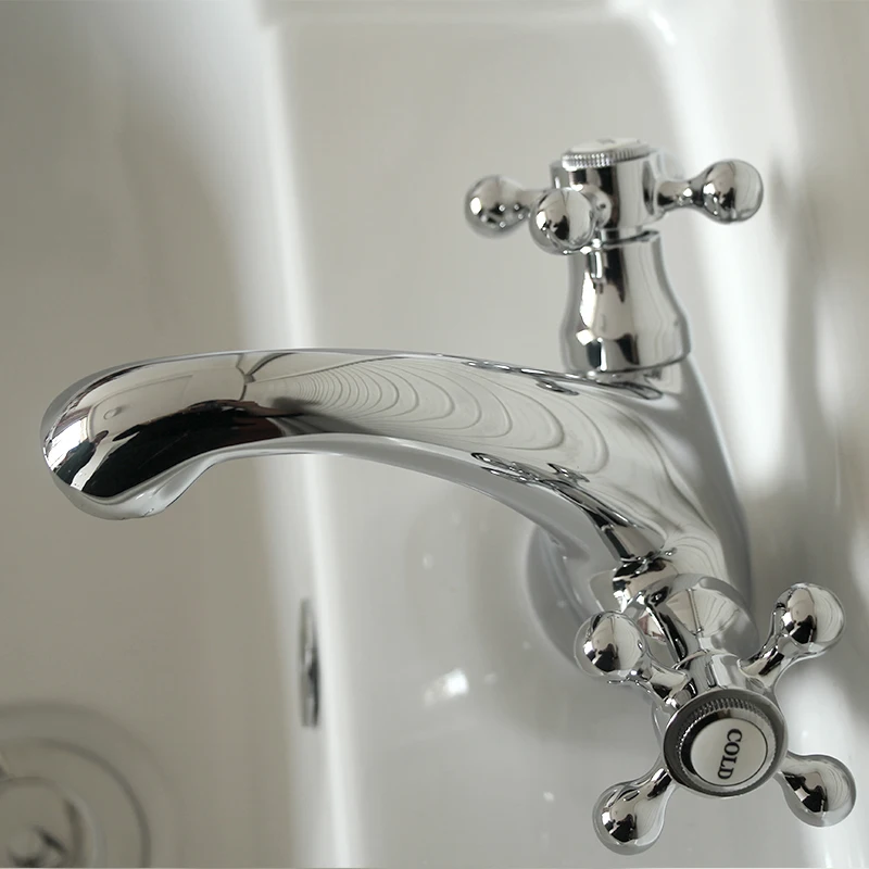 

All-copper ceramic plate spool, wash basin faucet