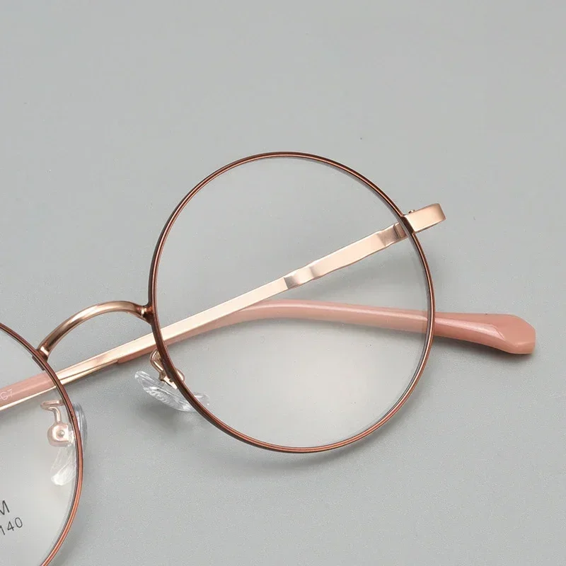 

Очки Ollymurs Titanium Optical Fashion Retro, ультралегкие, из сплава, круглой формы, с диоптриями, для мужчин и женщин, модель 1025TH