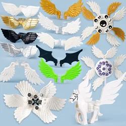 MOC Angle Golden Wings Building Blocks Kit Feather Animals Flying Horse Blocks Assemble Toys Compatible