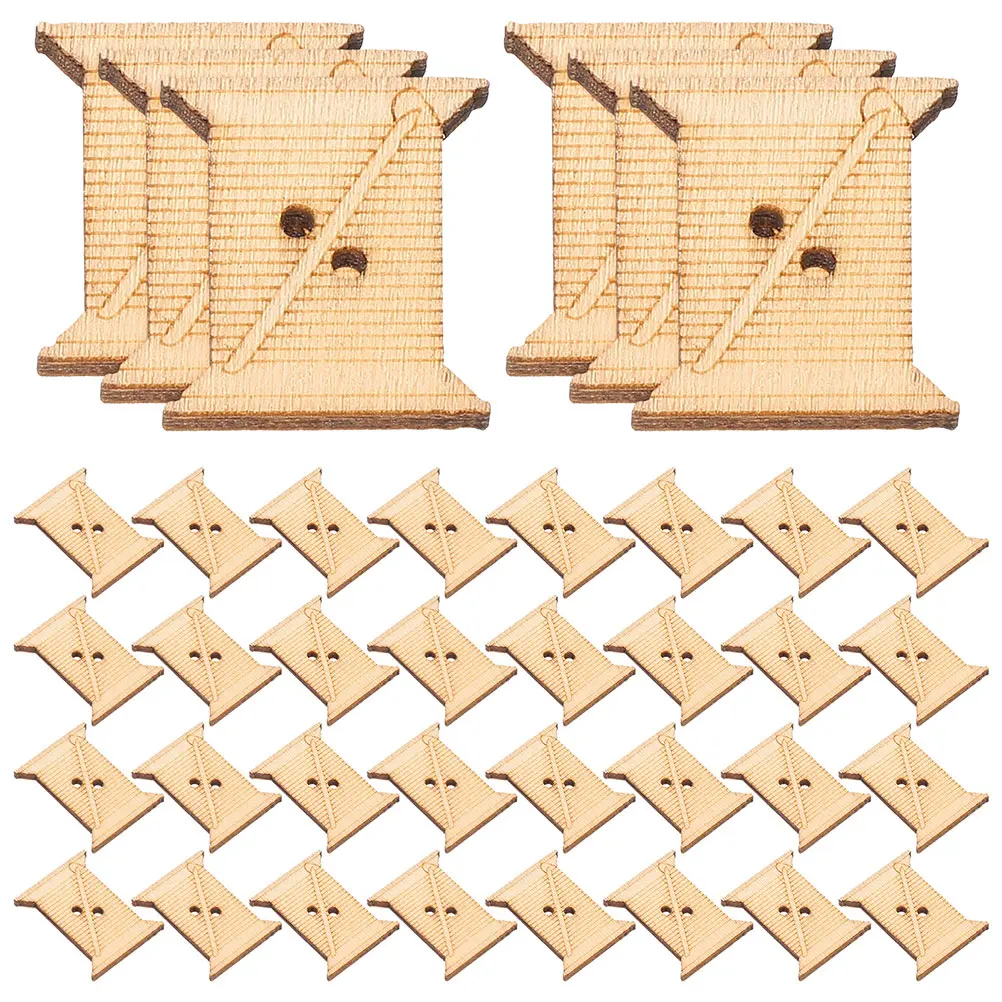 

100Pcs WoodenWindingBoard CottonThreadWinder EmbroideryFlossBobbins Machine DurableMaterial SewingCraftingOrganizer YarnThread