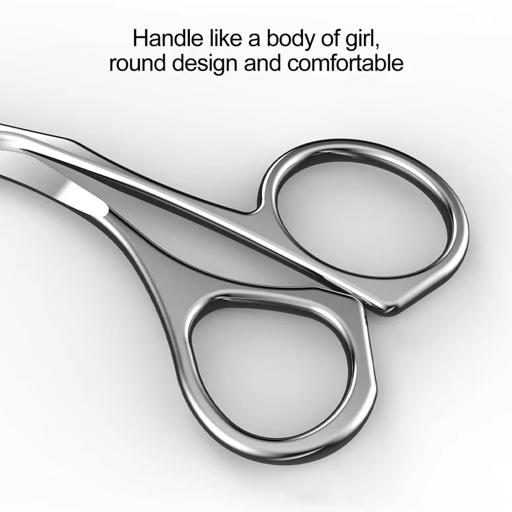 Juego de tijeras y peines para recortar cejas de acero inoxidable, herramienta de aseo de precisión para hombres y mujeres, depilación sin esfuerzo