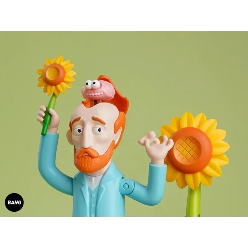 Moving Toy Artist Vincent Willem Van Gogh Funny Art Statue Action Figure Collection Model Creative Gift Birthday Gift