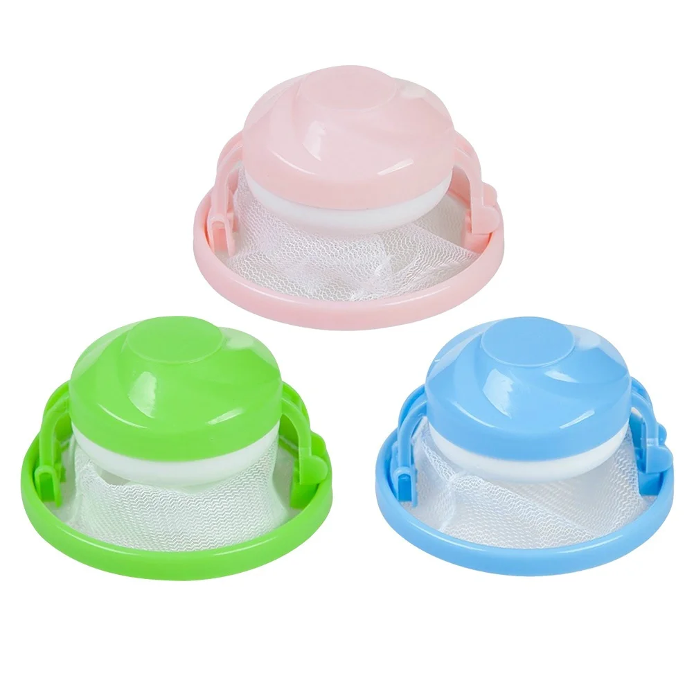 

3 Pcs Filter Washing Machine Cleaning Tools Mesh Bag Hair Catcher Universal