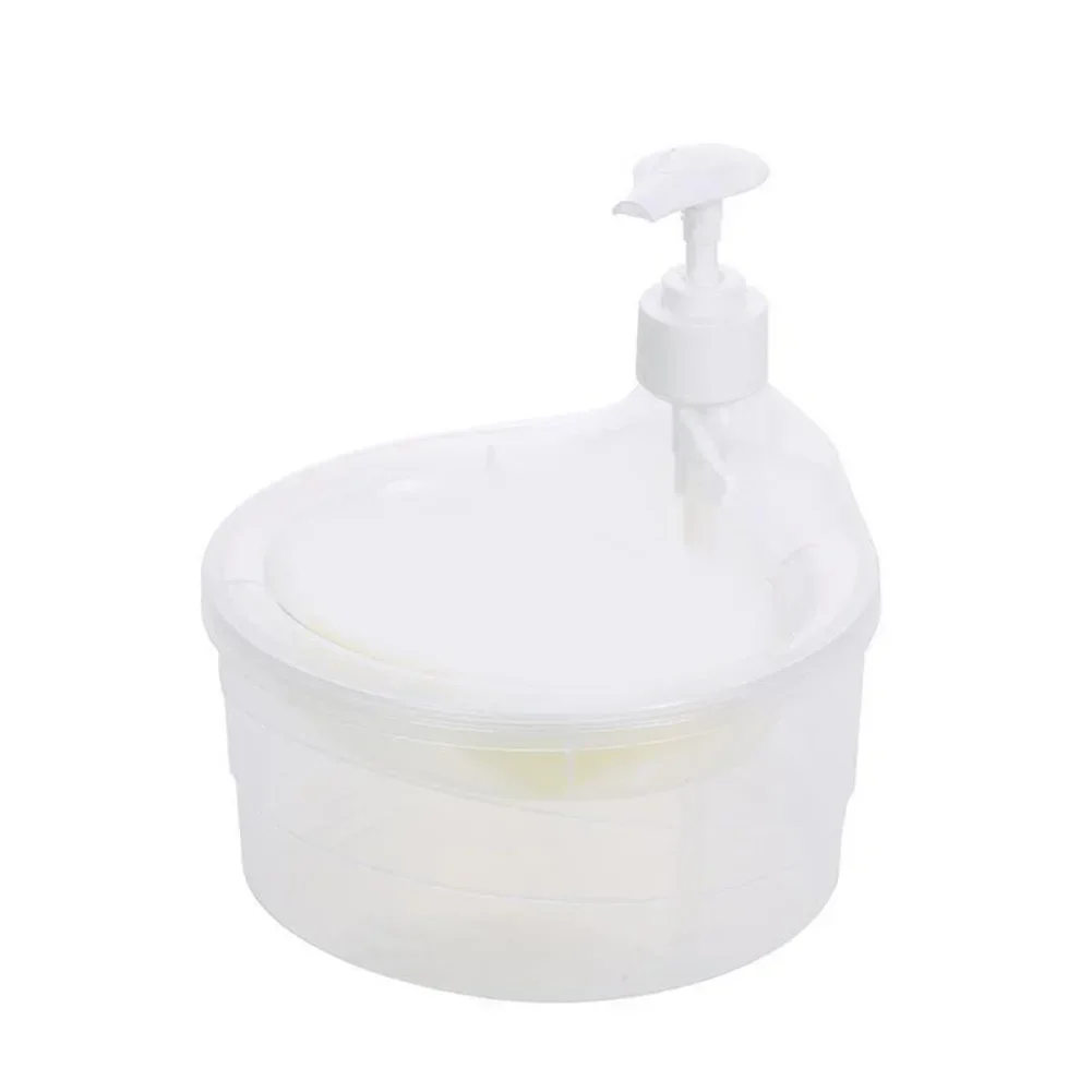 Unique Kitchen Soap Dispenser Dish Brush with Auto Sponge Holder Simplifying Cleaning High Capacity Design Widely Applicable