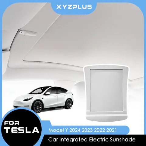 Tesla Model Y 2024 Modely 2023 2022 개폐식 썬 바이저 인테리어 액세서리 자동차 인테리어 부품 용 전기 선 루프 차양