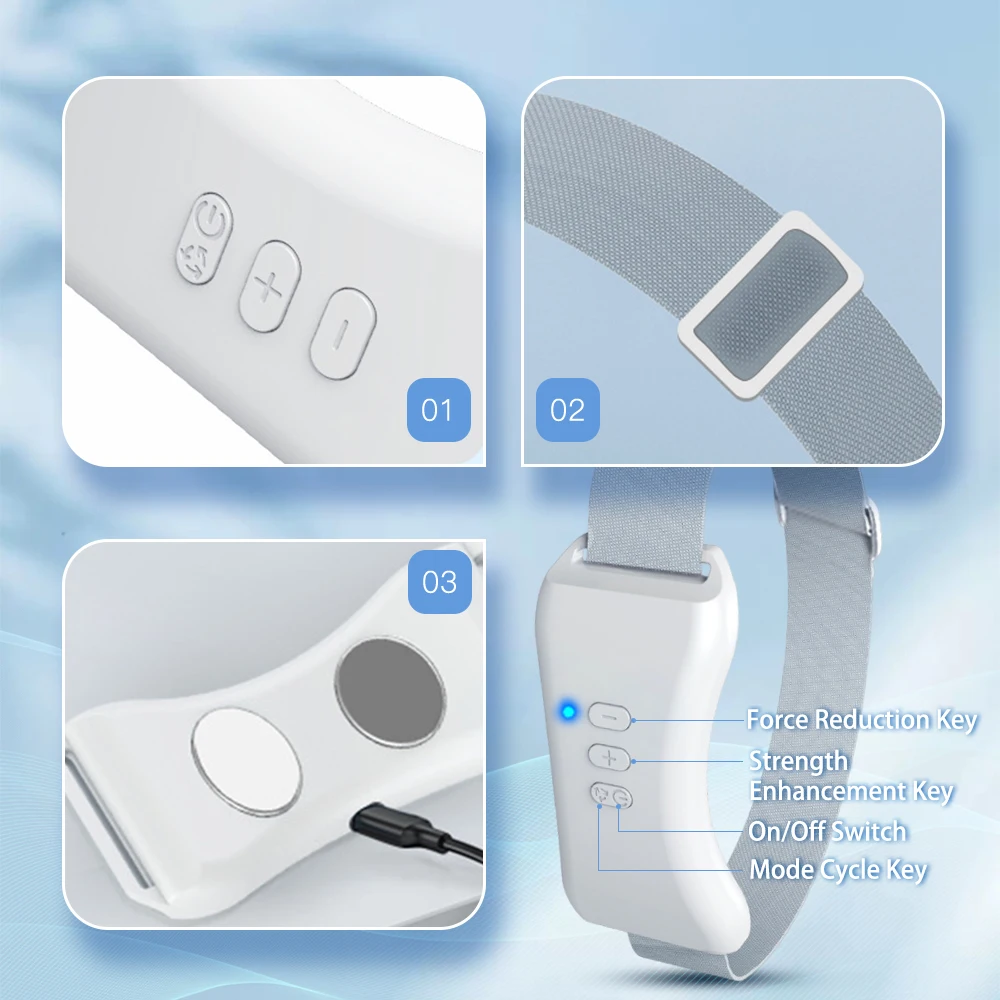 Vibration Chin-Up V Face Massager for Face EMS Facial Lifter Beauty Device Double Chin Remover V-Line Up Facelift Shaper Belt