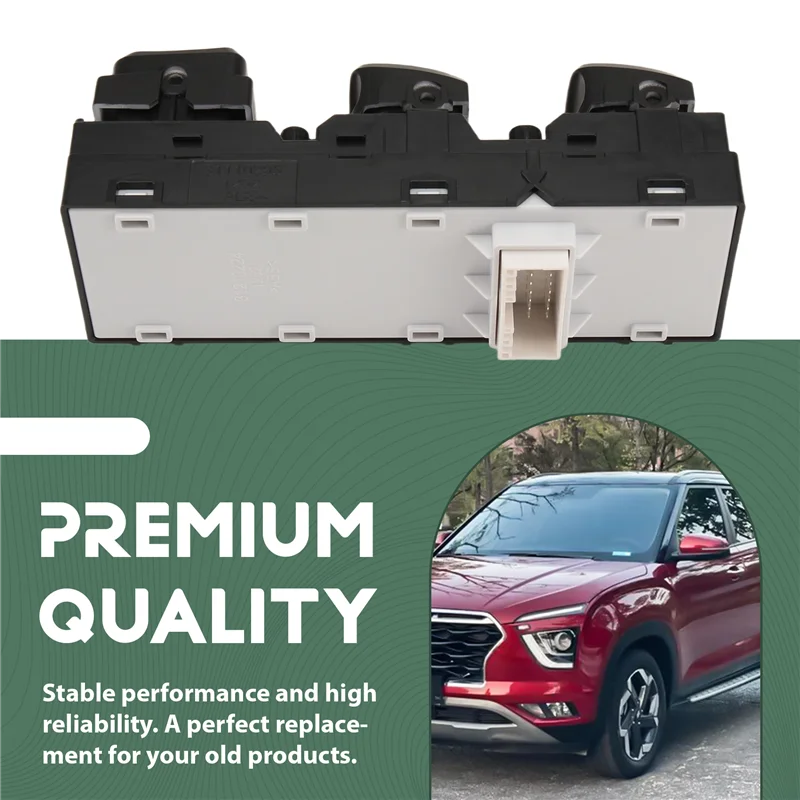 【SURPRISE】Regulator Switch New Front Left Power Window Switch Master Window Glass Lift Control Button For Hyundai Kona 93570-J90