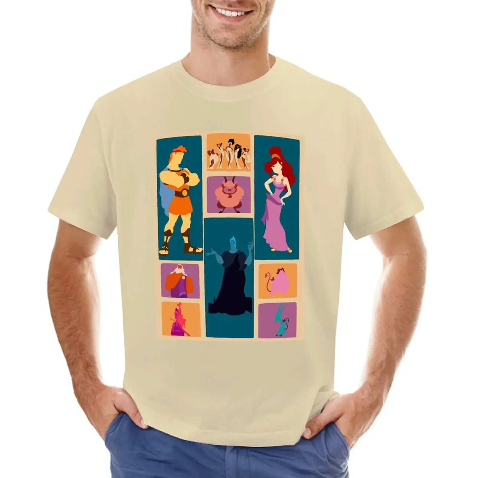 plus size tops hippie clothes mens t shirts pack Hercules Inspired Minimalist Design T-shirt oversized t shirt men clothing