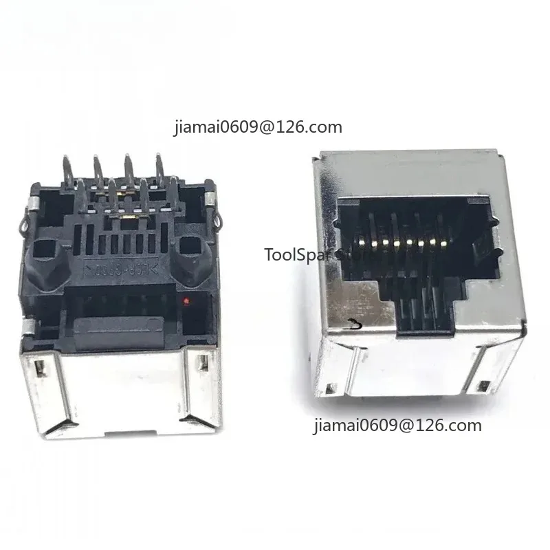 1PCS 6116202‑1 Vertical RJ45 Socket 8P8C Ethernet Interface Without LED