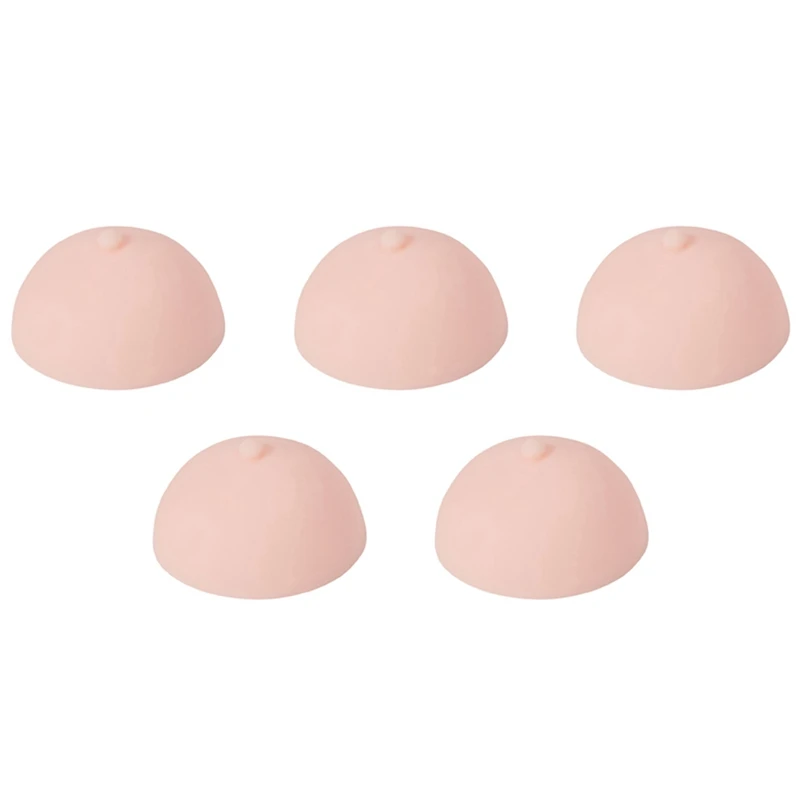 

5X 3D Tattoo Areola Practicing Skin Silicone Fake Breasts Chest Pleural Practice Mould For Beginners Permanent Makeup