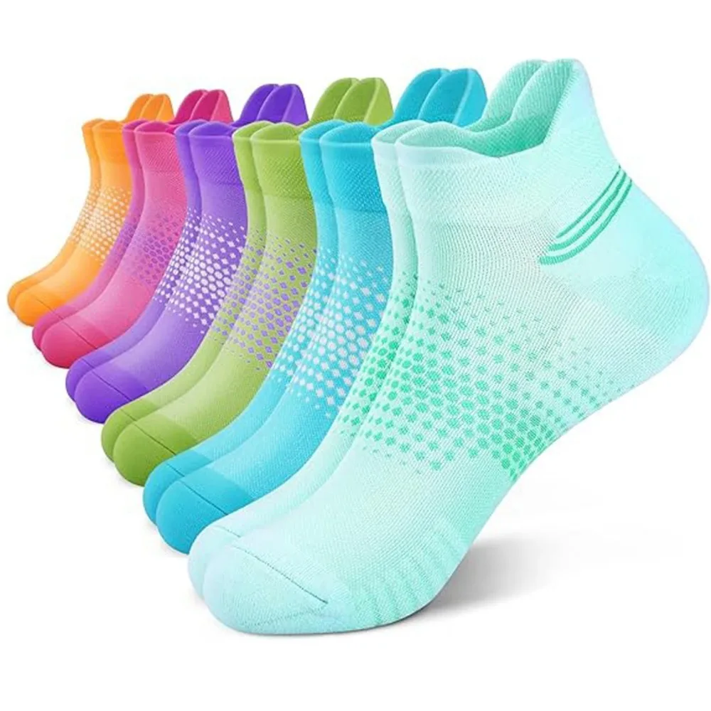 

6 pairs of unisex running socks, shock-absorbing yoga breathable sports socks