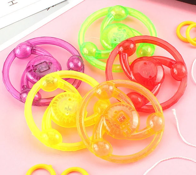 

3pcs Luminous Hand Pull Luminous Flashing Rope Flywheel Toy Led Light Toy Novelty Children Flywheel Flash Gyro Gift 2026 Toys