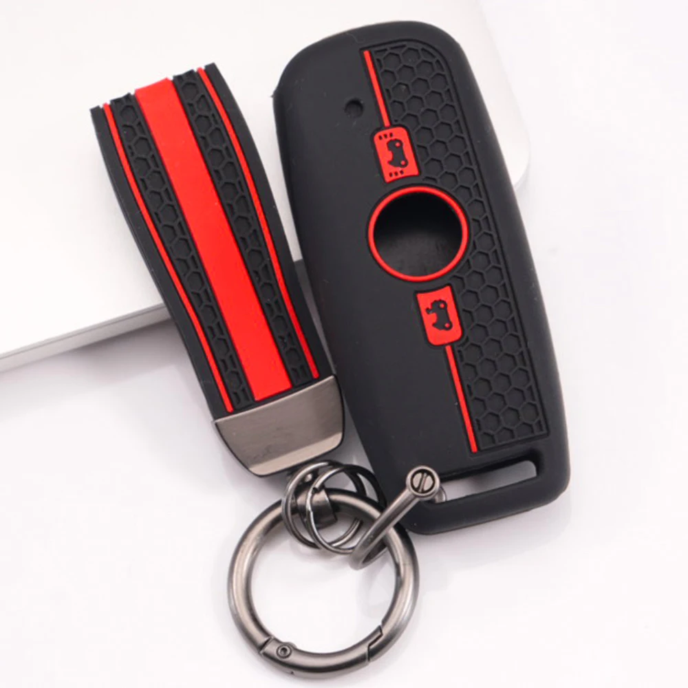 Key Case Cover With Keychain For Honda GL1800 Gold Wing Goldwing F6B Gold Wing Tour DCT Easy Install Shock Absorbing Non Slip