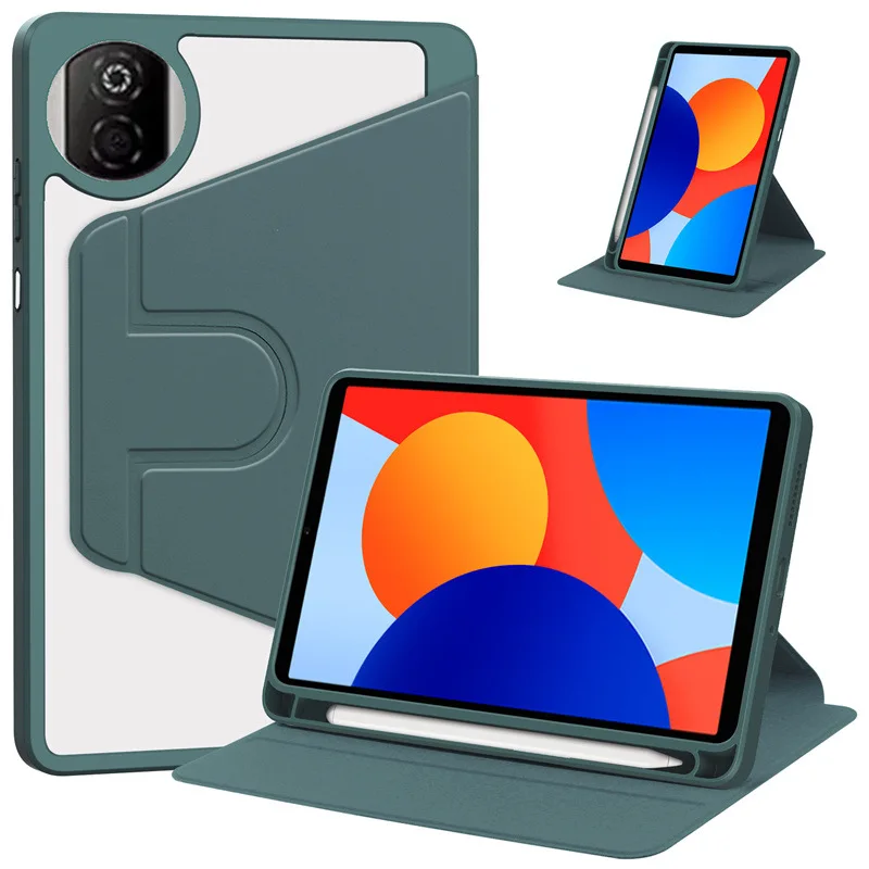 Hülle für Honor Tablet X7 8.7, Acryl-Drehständer mit Stifthalter, stoßfeste Rückseite – Detail 6