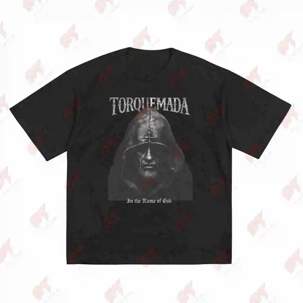 Torquemada Spanish Inquisition Medieval Gothic Dark History Fanatical Killer Priest Inquisitor Short Sleeve Tee 100% Cotton T-Sh
