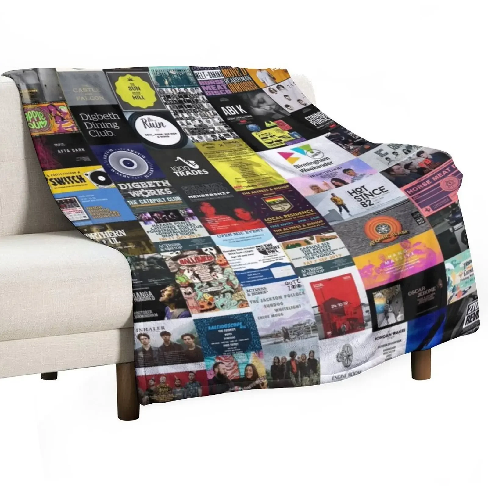 

Musicals Collage Throw Blanket for winter Winter beds manga Blankets