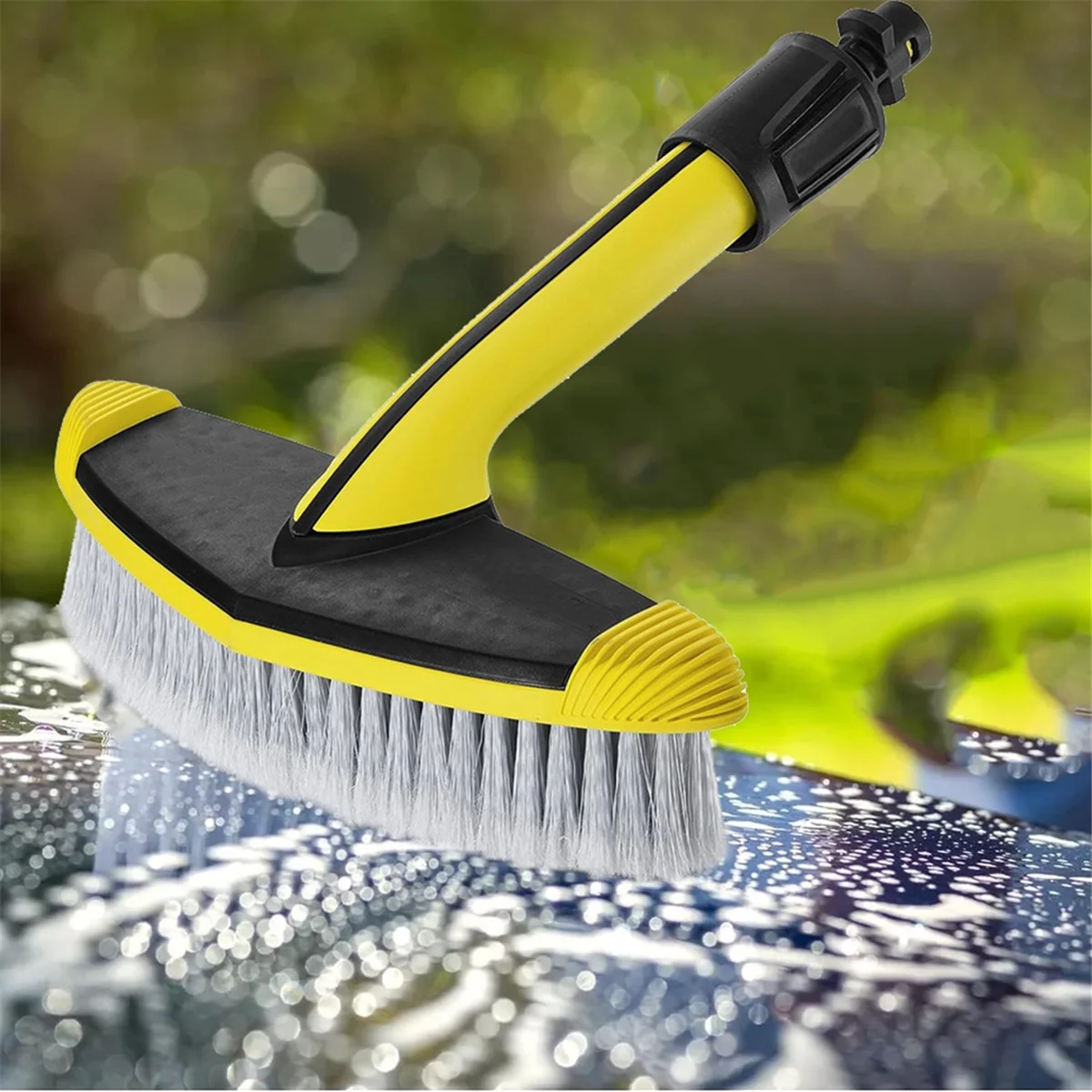 فرشاة غسيل حافة العجلة الجديدة لـ Karcher K2 K3 K4 K5 K6 K7 استبدال أجزاء 2.643-233.0 فرشاة غسيل غسالة الضغط ذات شعيرات ناعمة