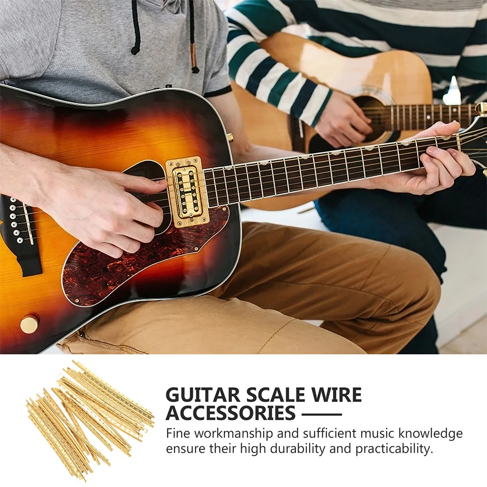 

20pcs Fret Wires 2 0mm Classical Guitar Parts Brass For Folk Electric Guitars Mandolin Fretboard Line Accessories