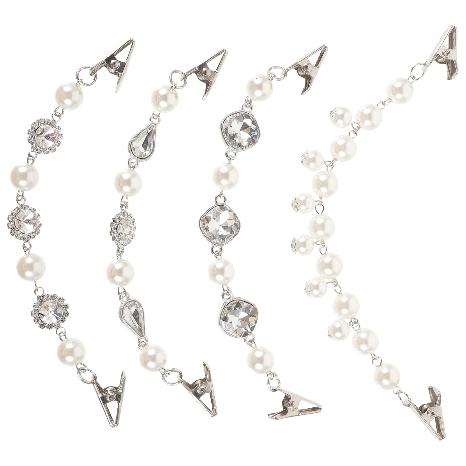 4 pièces pull châle pince accessoire manteau perle broche Clips vêtements Cardigan mode