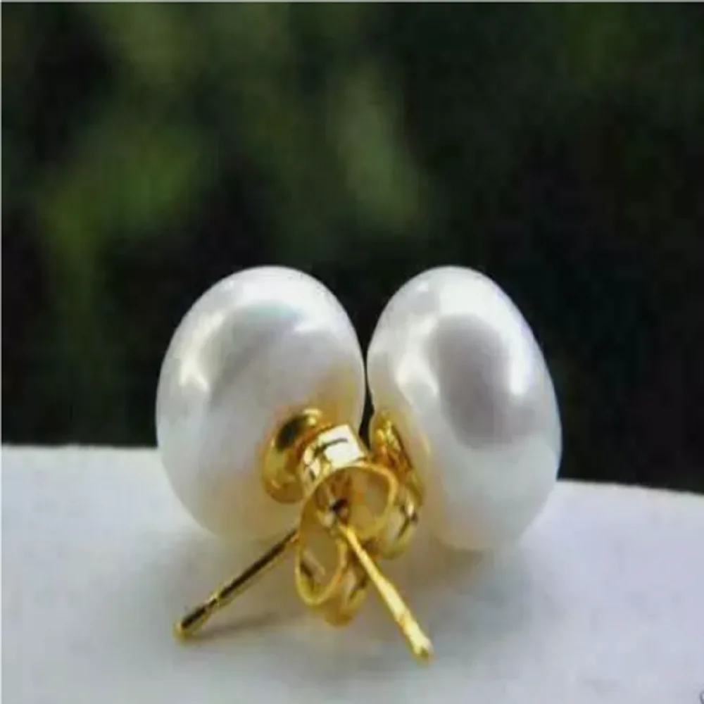 Beautiful AAAAA Akoya 10-11 mm white earrings 14k  limited time promotion