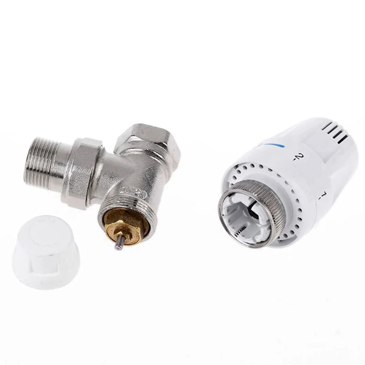 

REST Automatic Thermostatic Radiator Control Valve G1/2 Inch Angle Valve for Floor Heating Copper Radiator