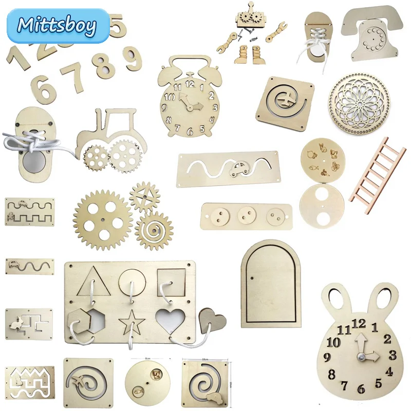 Nowe przedszkole Montessori zajęty deska klepsydra puzzle Montessori Wall gameskirglass gear Organ zabawka edukacyjna zabawka na prezenty