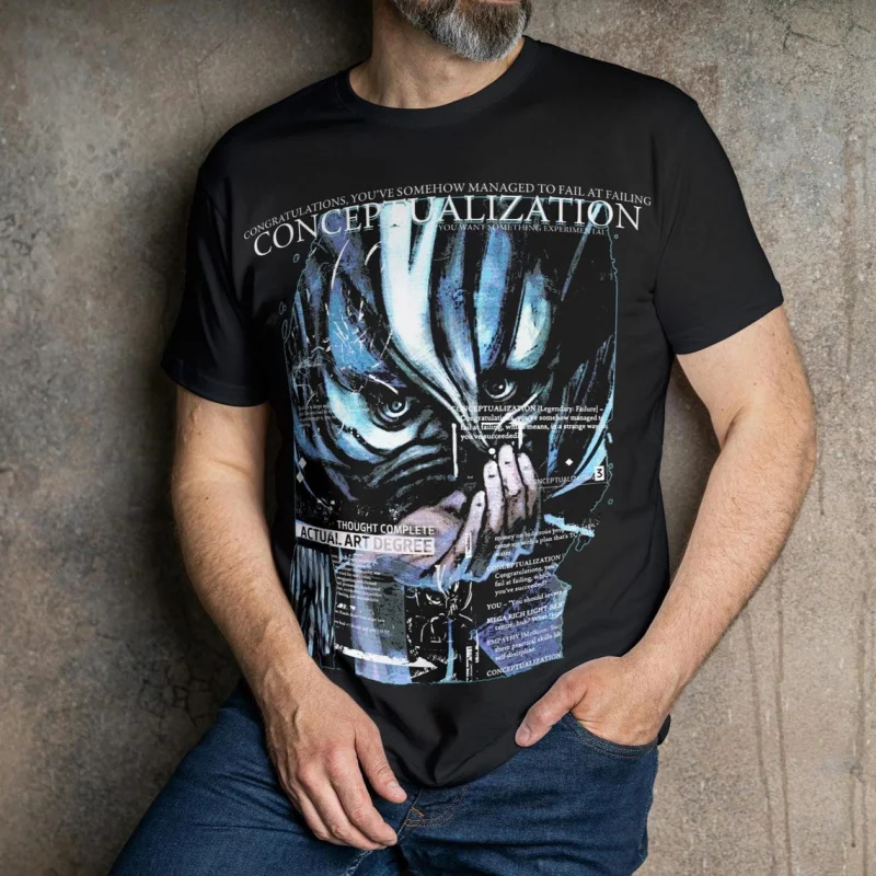 

Conceptualization Skill Quote Retro Gift T shirt for Harry Dubois fans All size Tops Disco Elysium Graphic Clothes