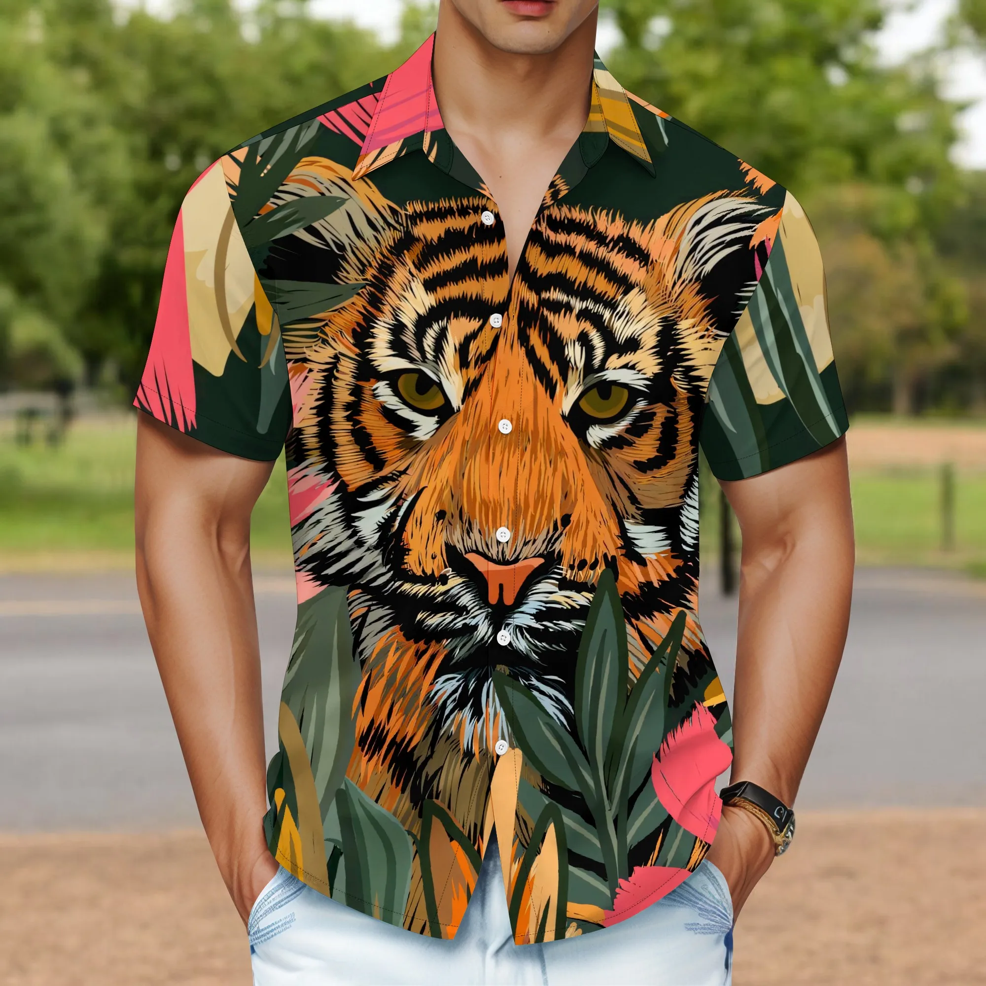 YEAE Men's White Solid Shirt 100% Cotton Long Sleeve Formal Party Spring Elegant Fit