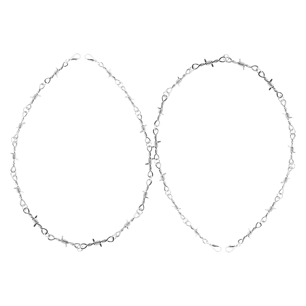

Thorn Necklace Men's Statement Bracelet Necklaces Zinc Alloy Rock Jewelry Fancy Dress Jewellery and Women