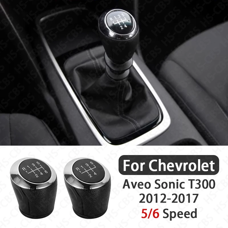 

Special 5/6 Speed Car Gear Stick Shift Knob Head For Chevrolet Aveo Sonic T300 2012-2017 Car Interior Accessories