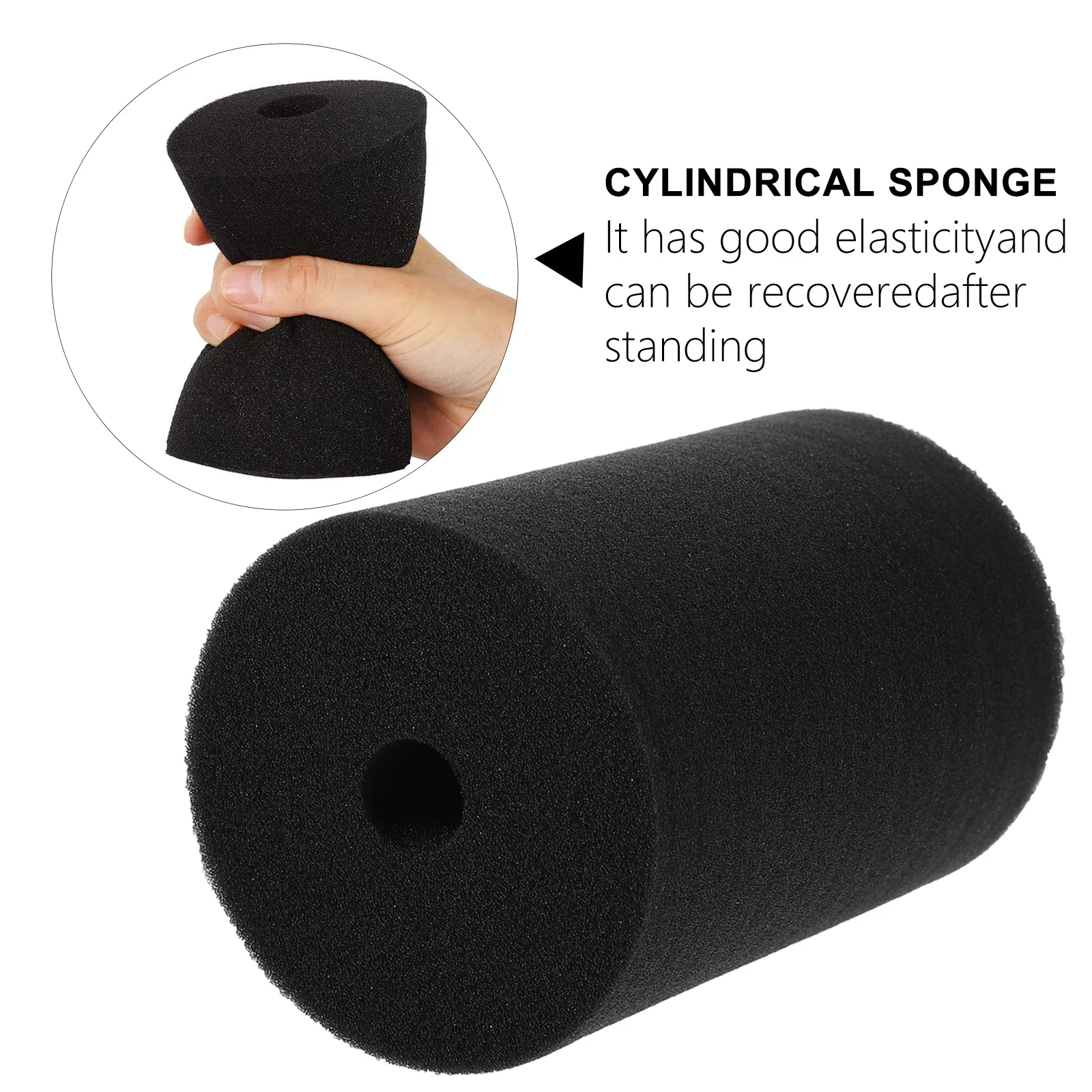 

4Pcs Cylindrical Sponge Tumbler Craft Foams Premium DIY Cup Turner Accessories Flexible Insert for Water Bottle Projects